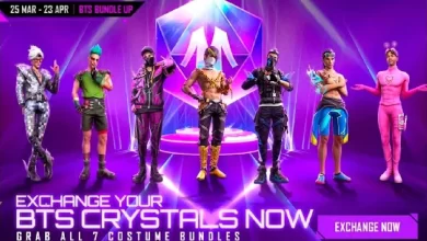 BTS crystals will be available in Free Fire