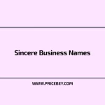 Sincere Business Names